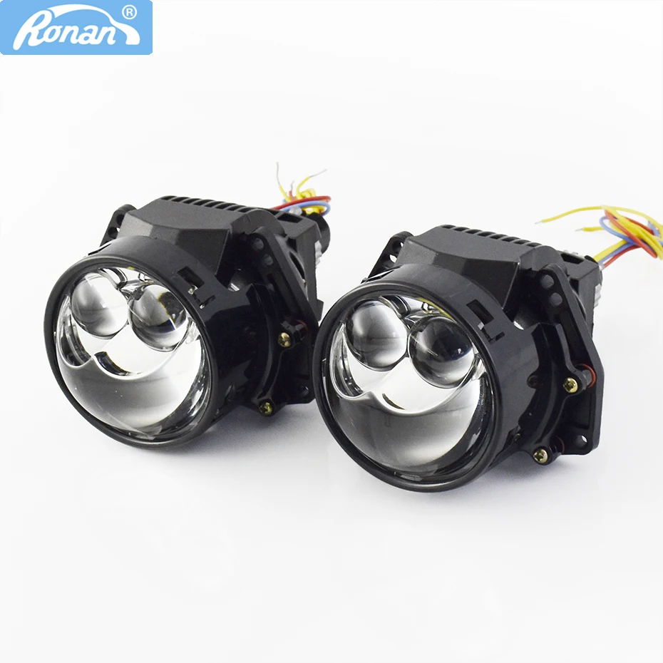 Ronan 2 шт. 3 дюйма 70 Вт 6000KBi-LED Hyperboloid H1Socket объектив проектора для Hella 3R H1 H4 H7 9005/9006