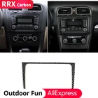 Лидер продаж 30%, автомобильная Центральная панель управления CD, декоративная наклейка для VW Golf 6 R MK6 2008-2012