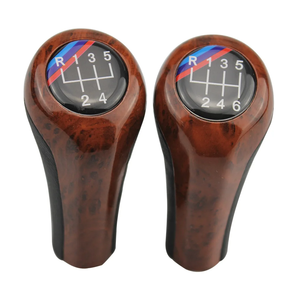 

Wood 5 6 Speed Manual Car Gear Shift Knob Lever For BMW 1 3 5 6 Series E30 E32 E34 E36 E38 E39 E46 E53 E60 E63 E83 E84 E87 E90