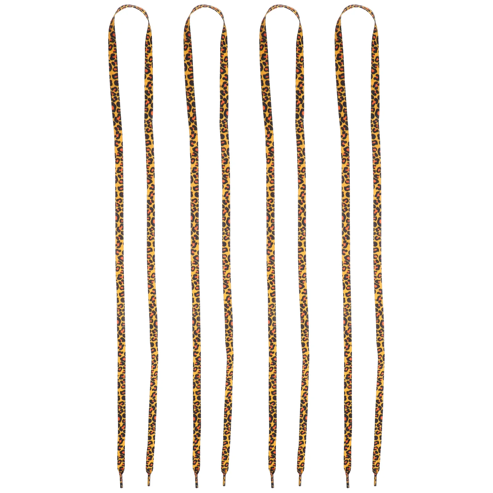 2-парные леопардовые кружевные полиэстеровые шнурки прочные женские кроссовки