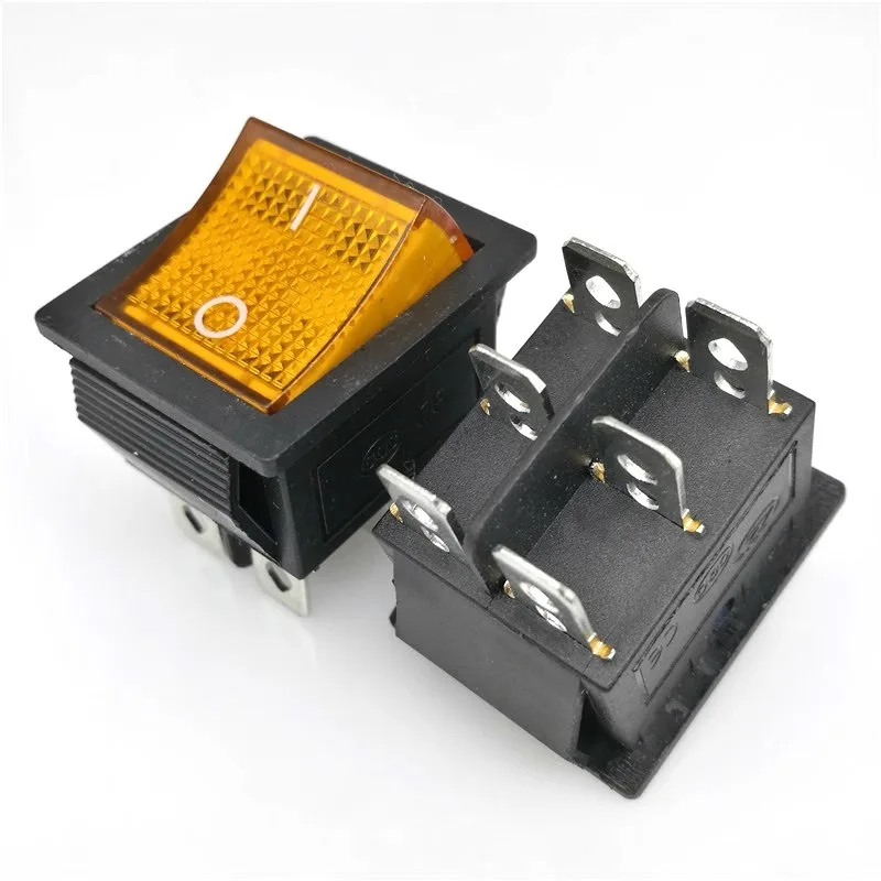 12 шт. красный клавишный выключатель яркости 250 В 16 А