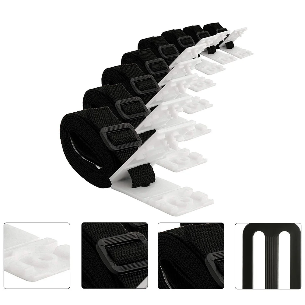 

1 Set of Pool Solar Cover Reel Attachment Cord Plates Adhesive Straps and Tabs