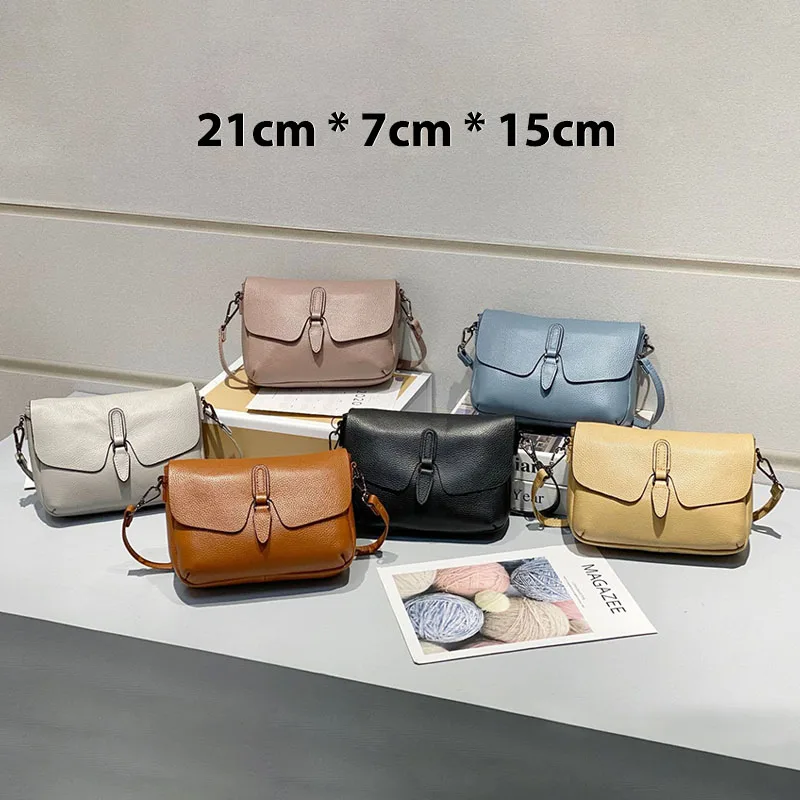 

Cross Shoulder Messenger Bag Women's Small Real Cow Genuine Leather Bag Ladies Small Crossbody Bags for Women 2023 Phone Summer