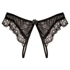 Прозрачное сексуальное женское нижнее белье с открытой промежностью, свободное сексуальное кружевное нижнее белье