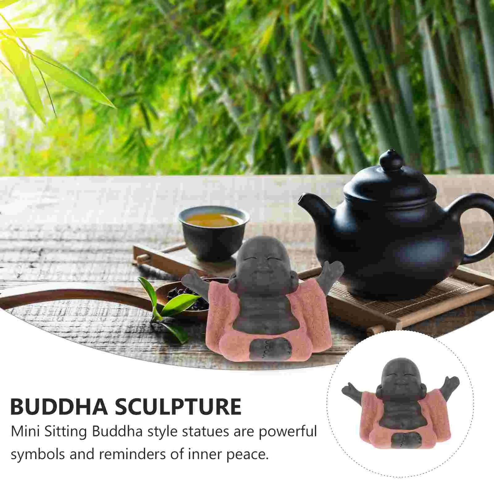 Керамическая статуя Будды Майтрейи чайная скульптура резная фигурка ручной