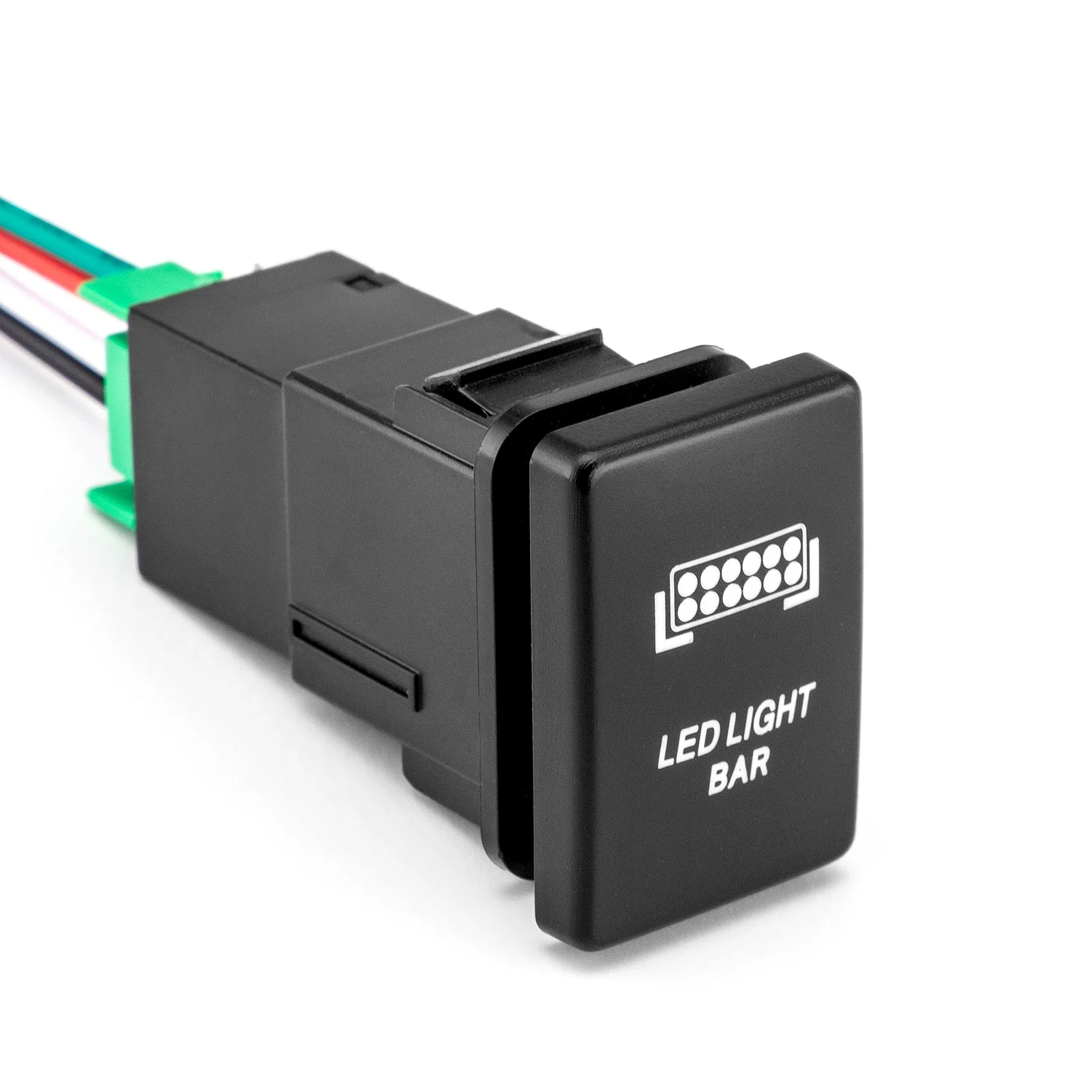 

12 В автомобильные противотуманные фары, кнопочный переключатель с синим светодиодом вкл./выкл. для 2008+ Toyota Tacoma Tundra 4Runner Hilux Sequoia Highlander RAV4 Yaris