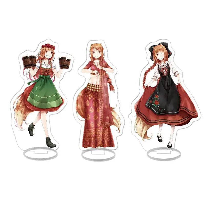 

Anime Spice And Wolf Action Figures Holo Lawrence Character Ookami To Koushinryou Acrylic Stand Models Standing Sign Collection