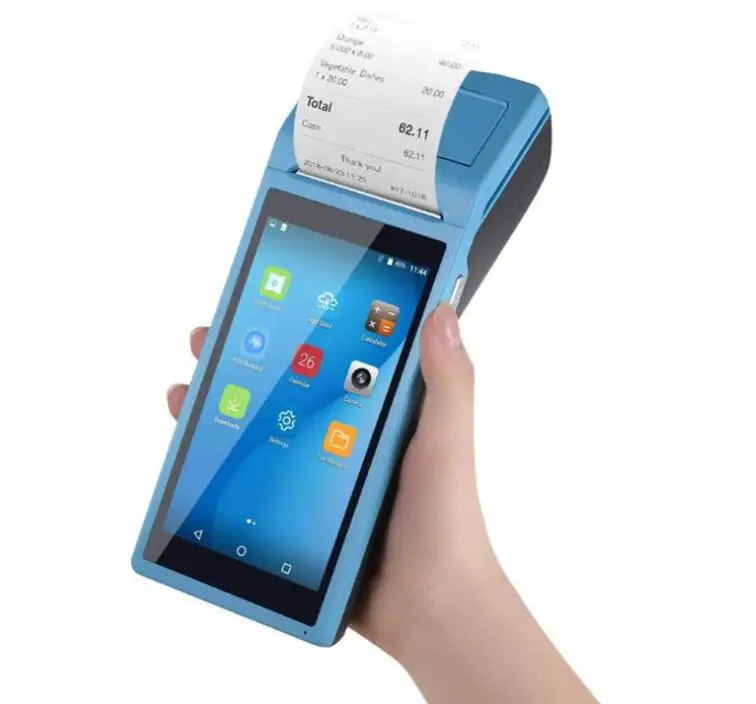 

Wireless touch tablet Mobile Pos Terminal handheld barcode printer and scanner