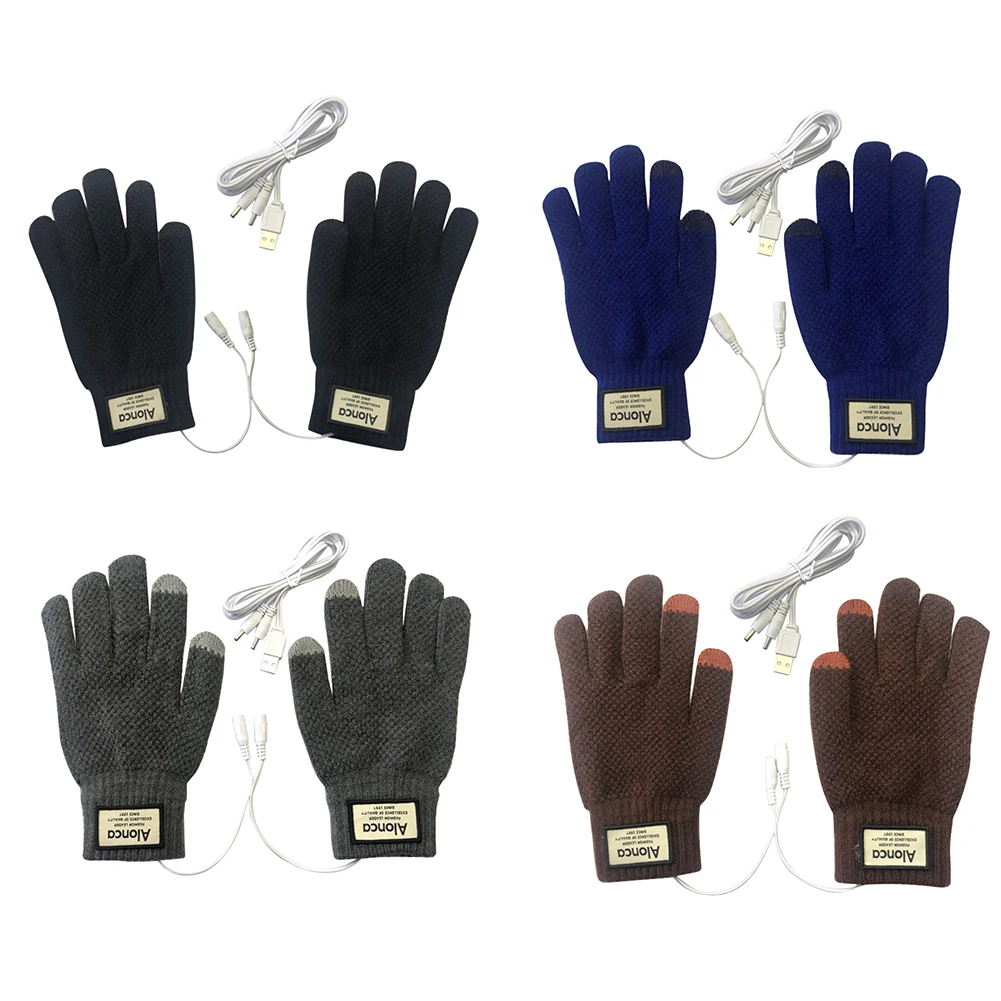 

USB теплые перчатки с ручным подогревом, электрические перчатки с постоянной температурой, портативные мягкие зимние перчатки с подогревом, ...