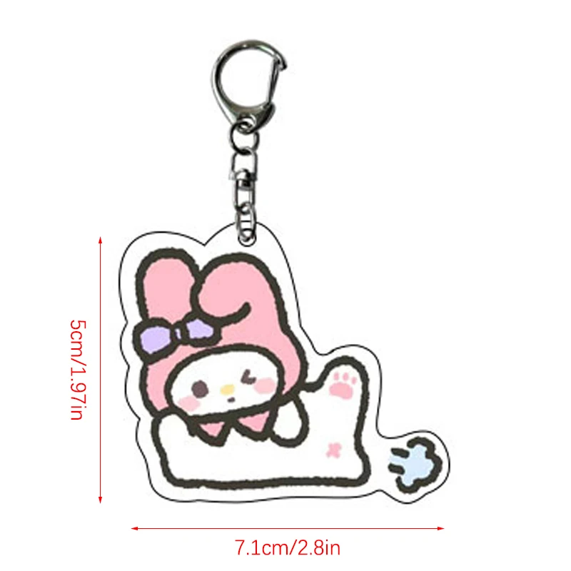 Милый брелок Sanrio в виде сумки подвеска мультяшной мелодии коричной Hello Kitty