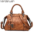 Женская винтажная сумка через плечо, Роскошные Сумки из искусственной кожи, сумки через плечо для женщин 2019, Женская Повседневная Сумка-тоут Boston Feminina