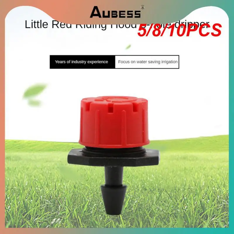 

5/8/10PCS For Fruit Trees Drip Irrigation Equipment 8-hole Fixed Flow Pressure Compensating Emitter Micro Drip Sprinkler