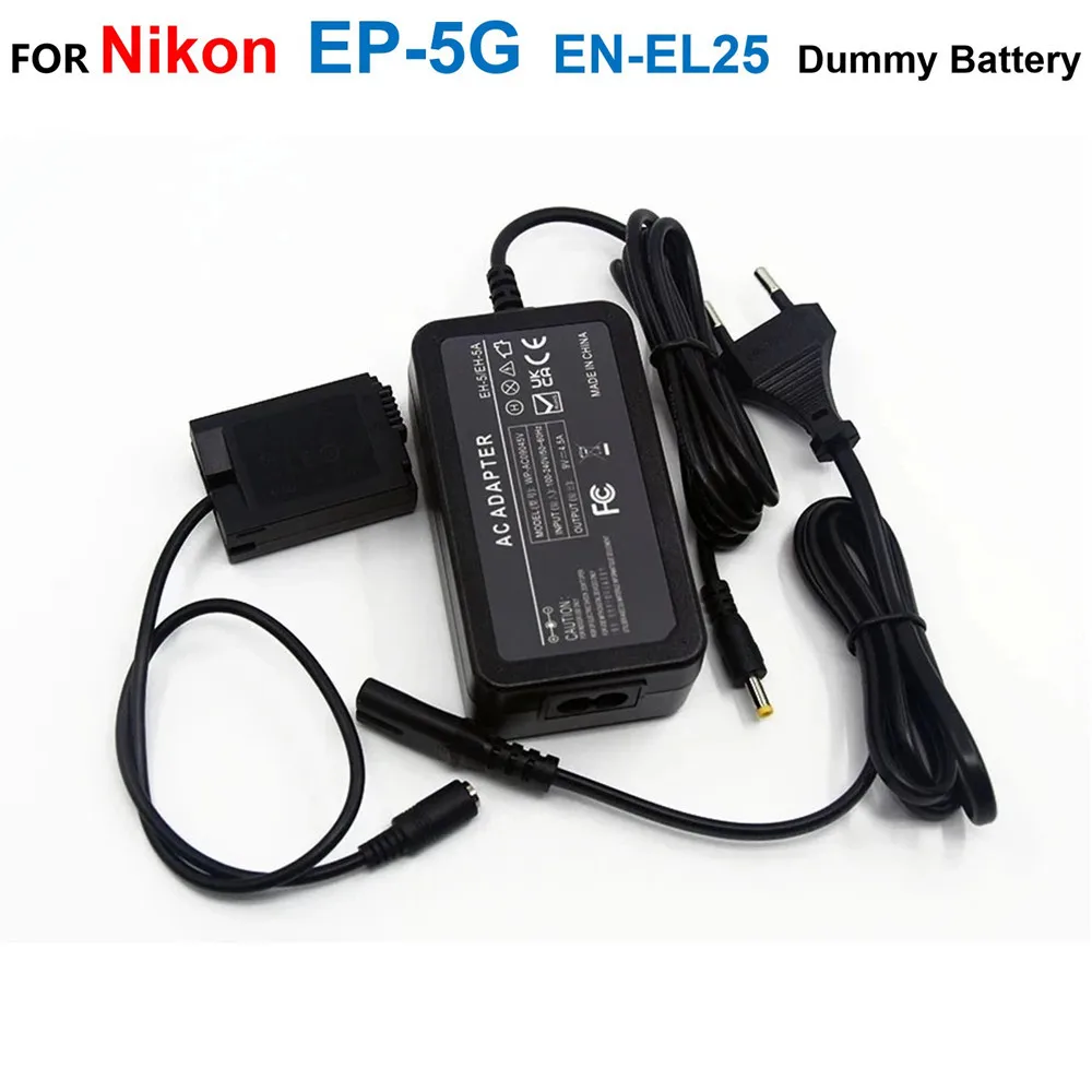 

EH-5A EH-5B MH-32 AC Power Adapter Charger Supply DC 9V 4.0*1.7mm EP-5G DC Coupler EN-EL25 Dummy Battery For Nikon Z50 ZFC Z30