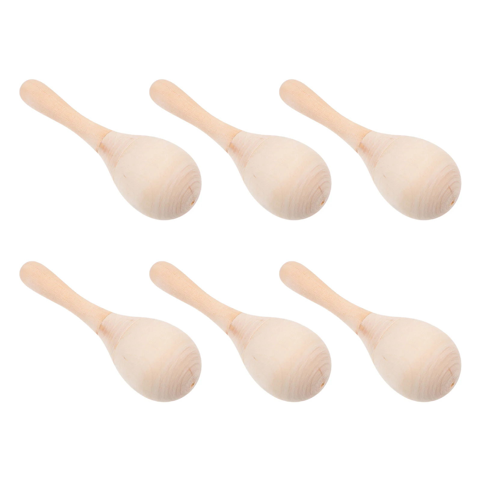 

10pcs Wooden Toys Mexican Themed Party Favor Assorted Designs Maracas