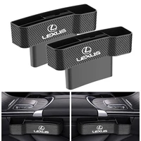 auto logo leather car seat gap storage box organizer bag for lexus ct200h es300h es250 is250 is200 gs300 gs460 gx470 ls400 lx470