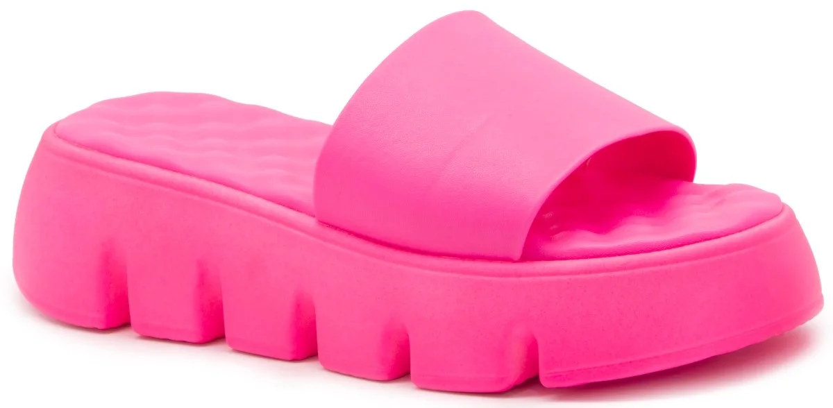 

Gedikpasalı Arn 2202 Fuchsia 2022 Summer Season Women 'S Slippers Flat High Heel Single Stylish Bantlı Light Sport Colorful Comfortable Casual use