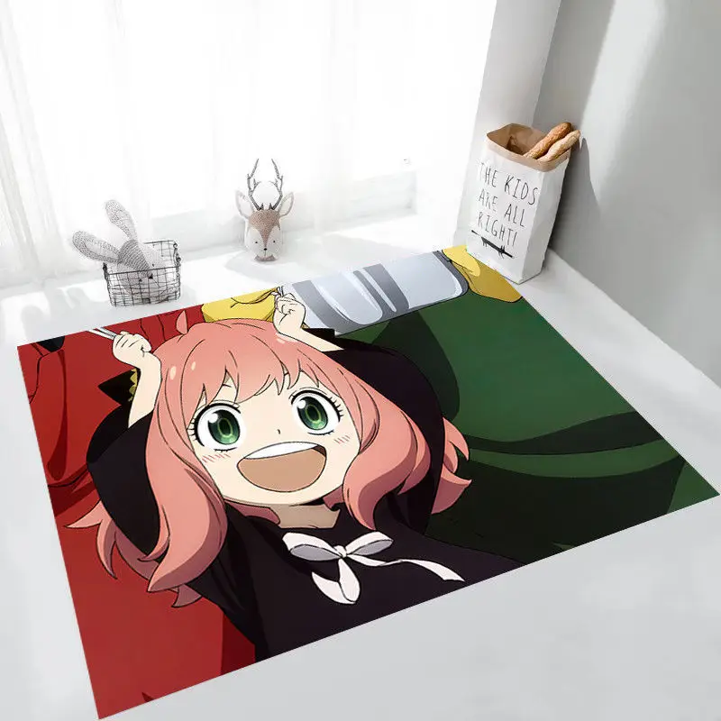 

Коврик для пола с героями мультфильмов, нескользящий, в стиле аниме