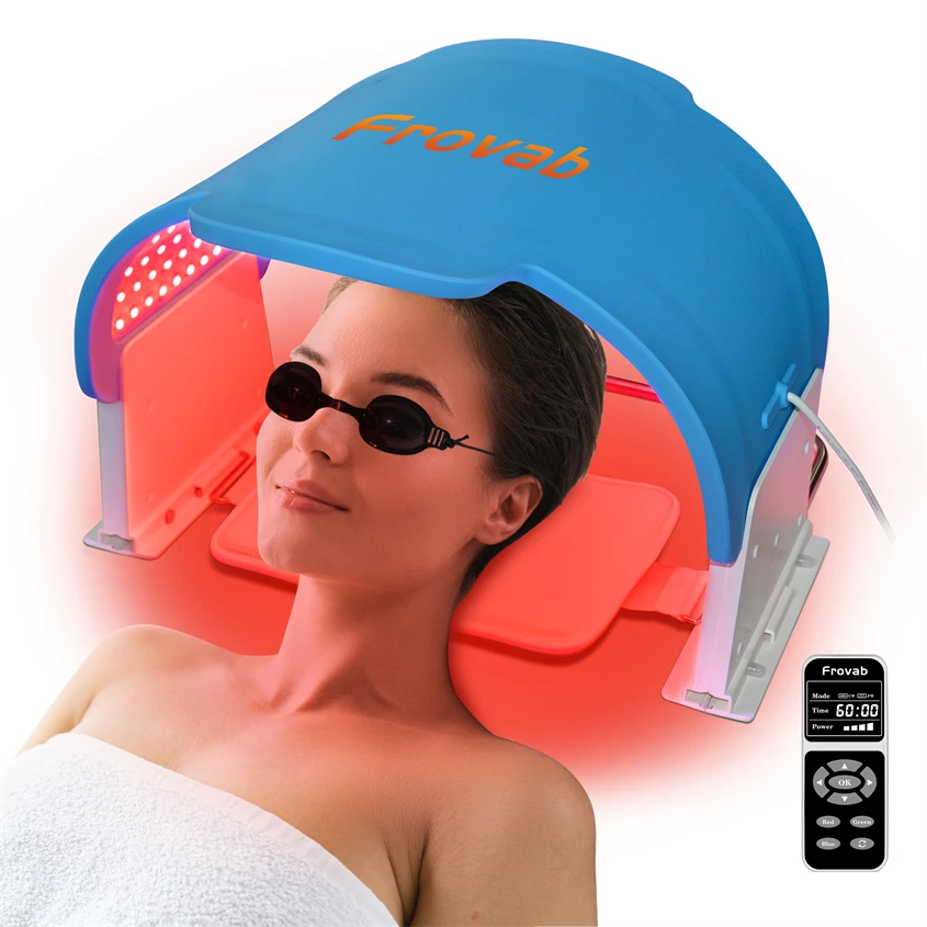 Портативная силиконовая фотомаска для лица 7 цветов красная фототерапия