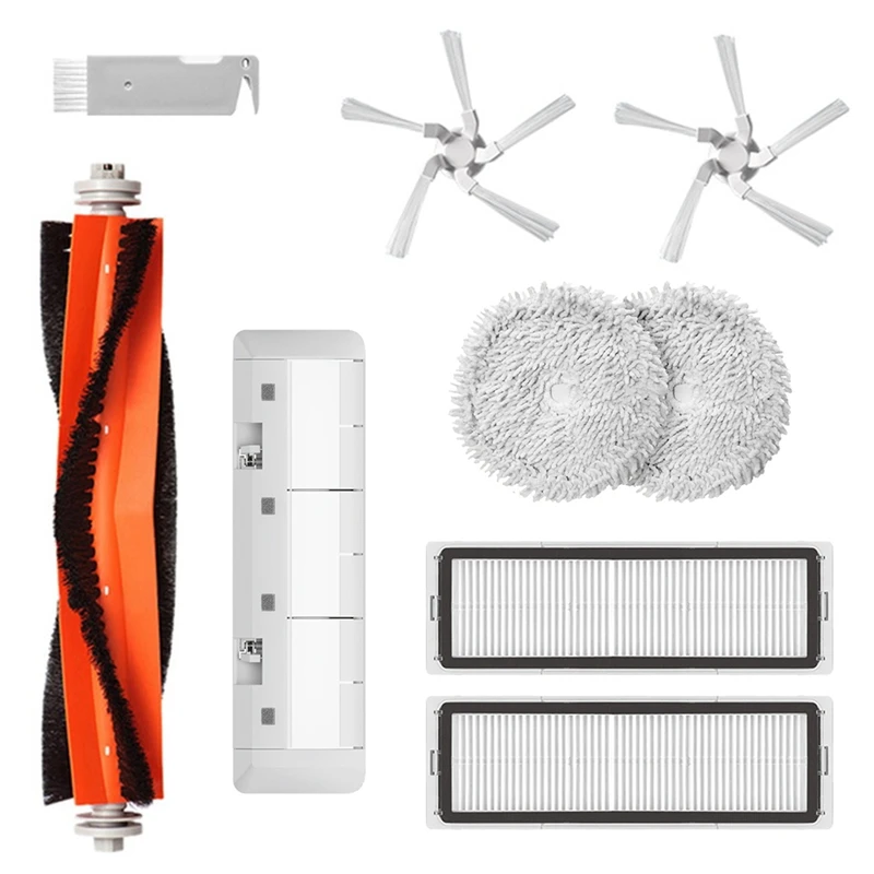 

For Xiaomi Dreame W10 Vacuum Cleaner Parts Main Side Brush HEPA Filter Mop Cloth Main Brush Cover Cleaning Replacement