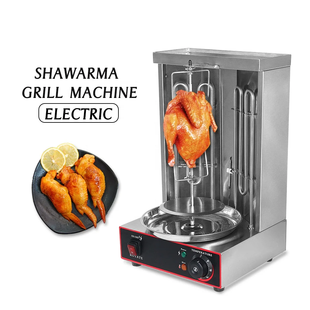 

6kg Loading ITOP Electric Kebab Shawarma Machine Kebab Doner Machine Barbecue Grill Stainless Steel Automatic Rotary Rotisserie