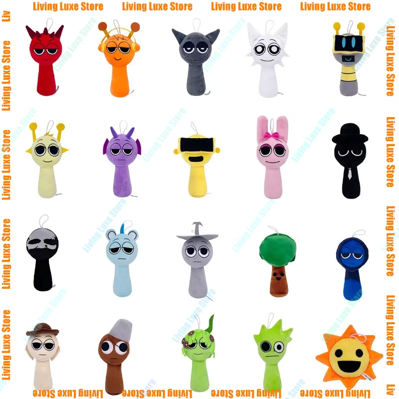 Плюшевые игрушки для игры ужасов Sprunki мультяшные милые мягкие плюшевые детей