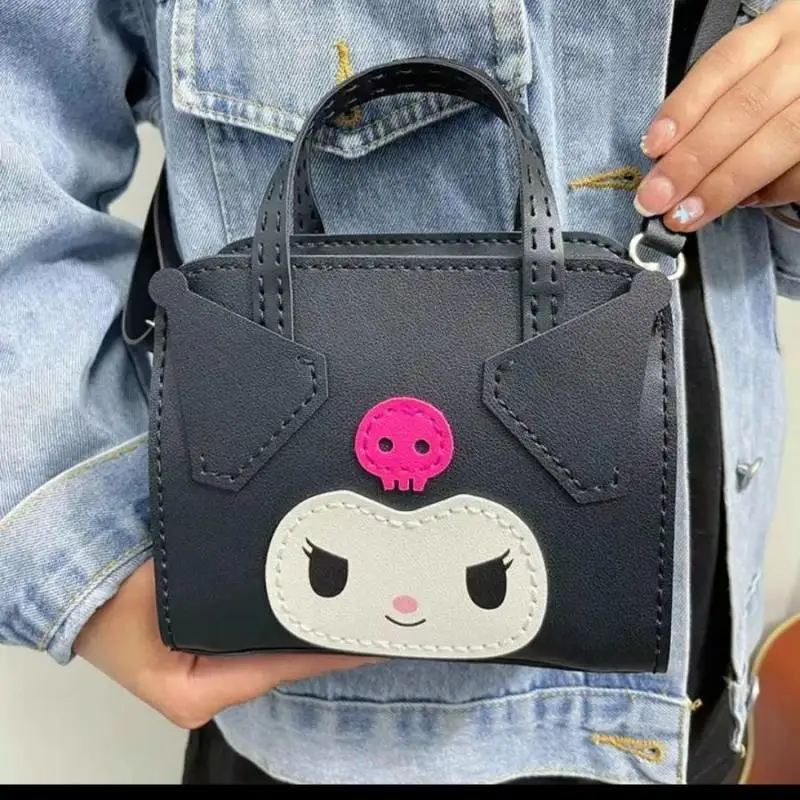 

Kuromi Handbag Sanrio Kawaii Anime Girly Heart Cinnamoroll Cute Cartoon My Melody Pom Pom Purin Storage Bag Toy for Girls