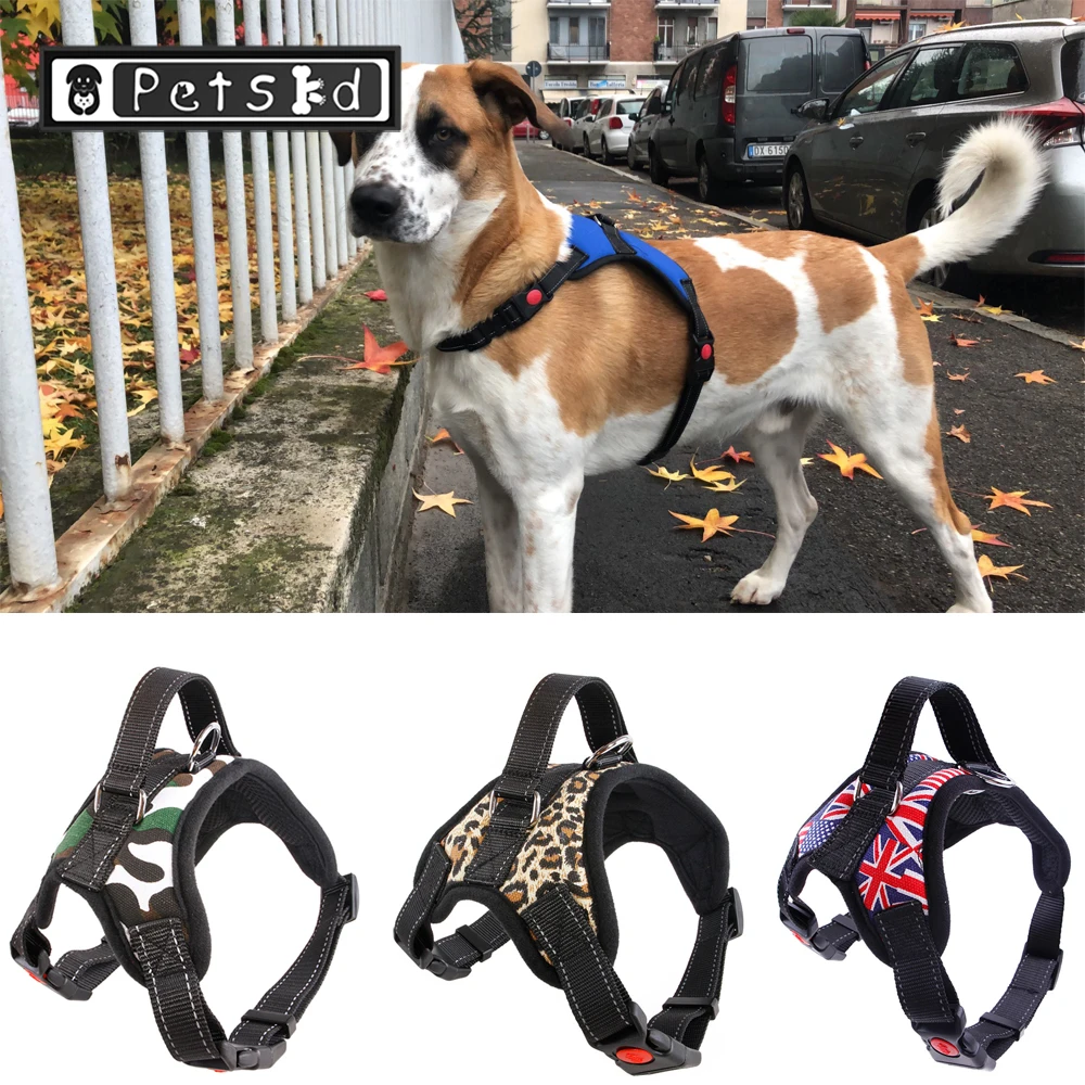 Светоотражающая нейлоновая шлейка для собак Воздухопроницаемый жилет с