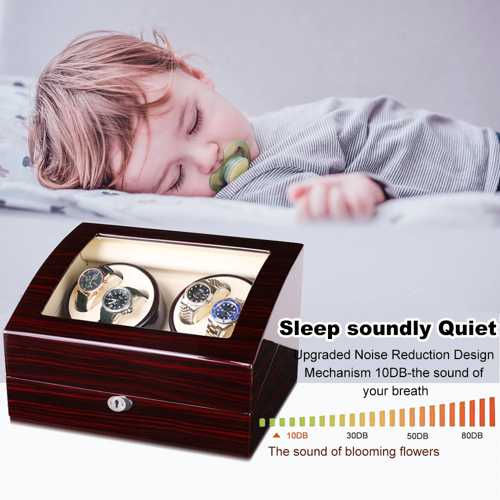 Намотка для автоматических часов Anyasun 4 + 6 чехол хранения мужских/женских тихий