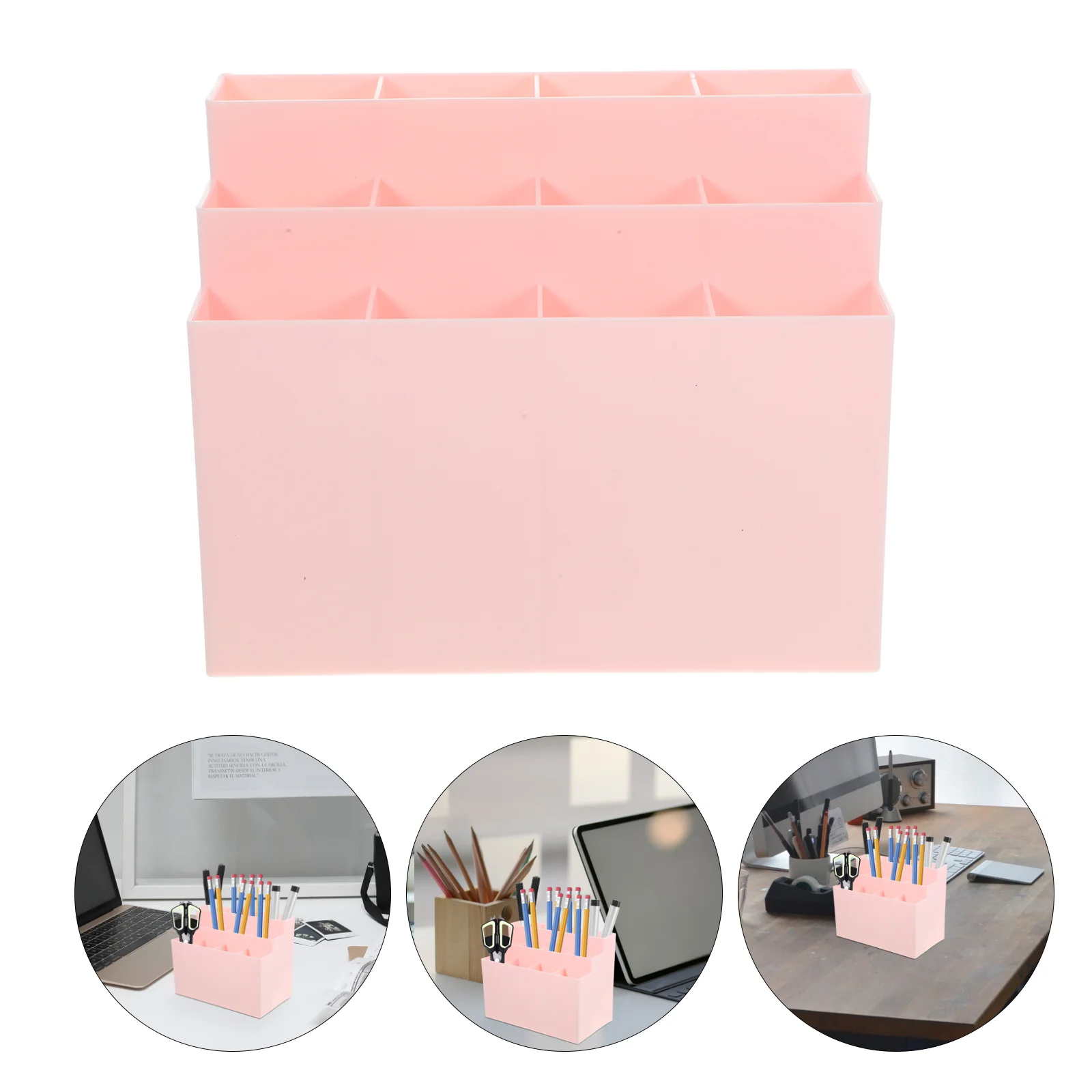 

Pen Organizer Holders Desk Pink Office Accessories Desktop Organizers Storage