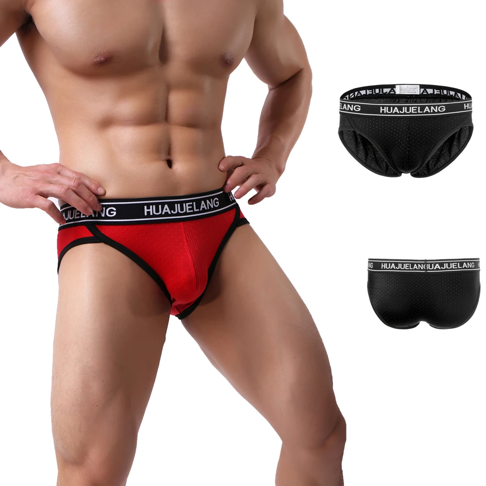 

Men's Triangular Nylon Panties Elastic Bulge Briefs Low Rise Swimsuits Shorts Men's Swimming Trunks Briefs Triangular Underwear