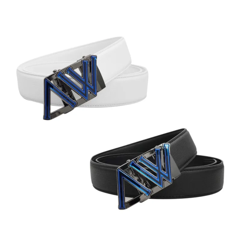 

Golf belt outdoor sports leisure automatic buckle belt wild fashion unisex first layer leather belt