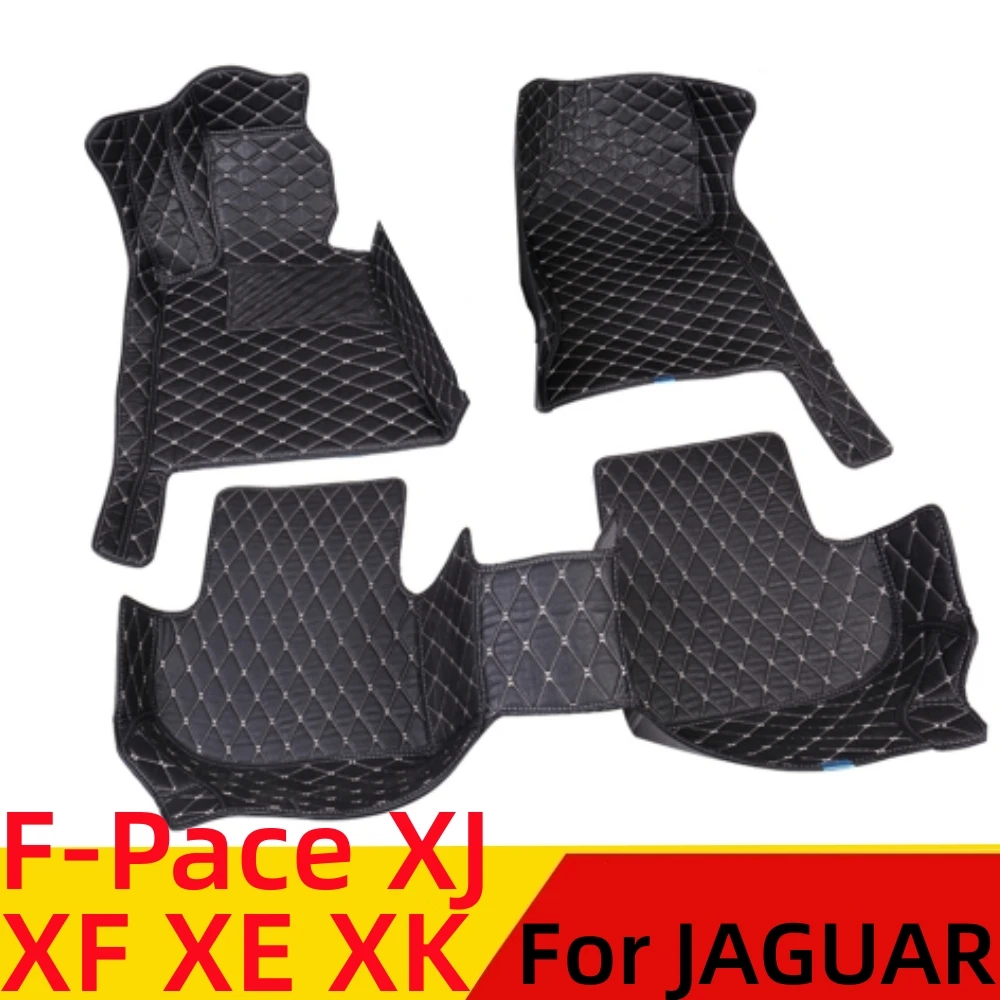 

Автомобильные коврики для Jaguar F-pace XJ XF XE XK, водонепроницаемые, из кожи XPE, под заказ, передние и задние напольные покрытия, автозапчасти, коврик