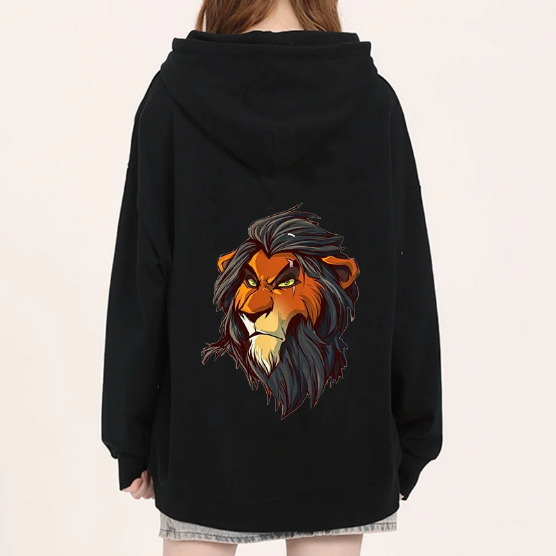 Толстовки с принтом короля льва из Диснея уличные спортивные толстовки со шрамом