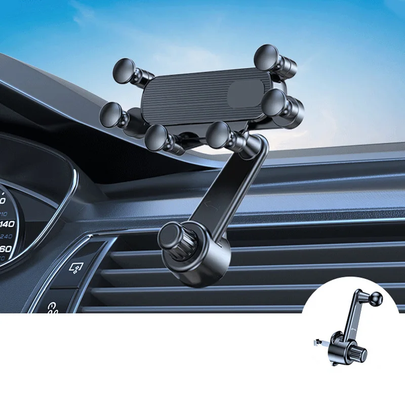 

Универсальный Автомобильный Держатель Для Телефона С Вращением На 360 Градусов, Крепление На Воздуховод, Навигационный Держатель