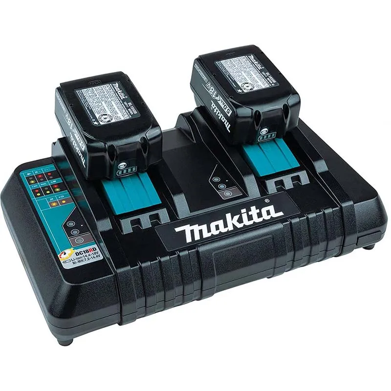 Makita DC18RD оригинальное зарядное устройство 18 в LXT литий-ионное двойное быстрое
