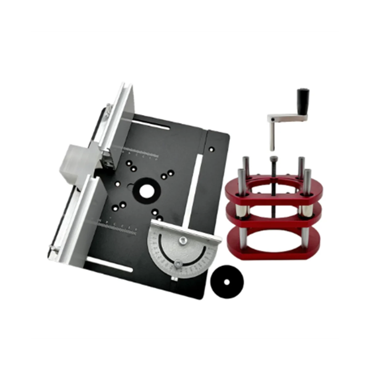 

Router Lift 65MmDiam Motors Router Lift Table Base Alum Woodworking Router Table Insert Plate Board(B)