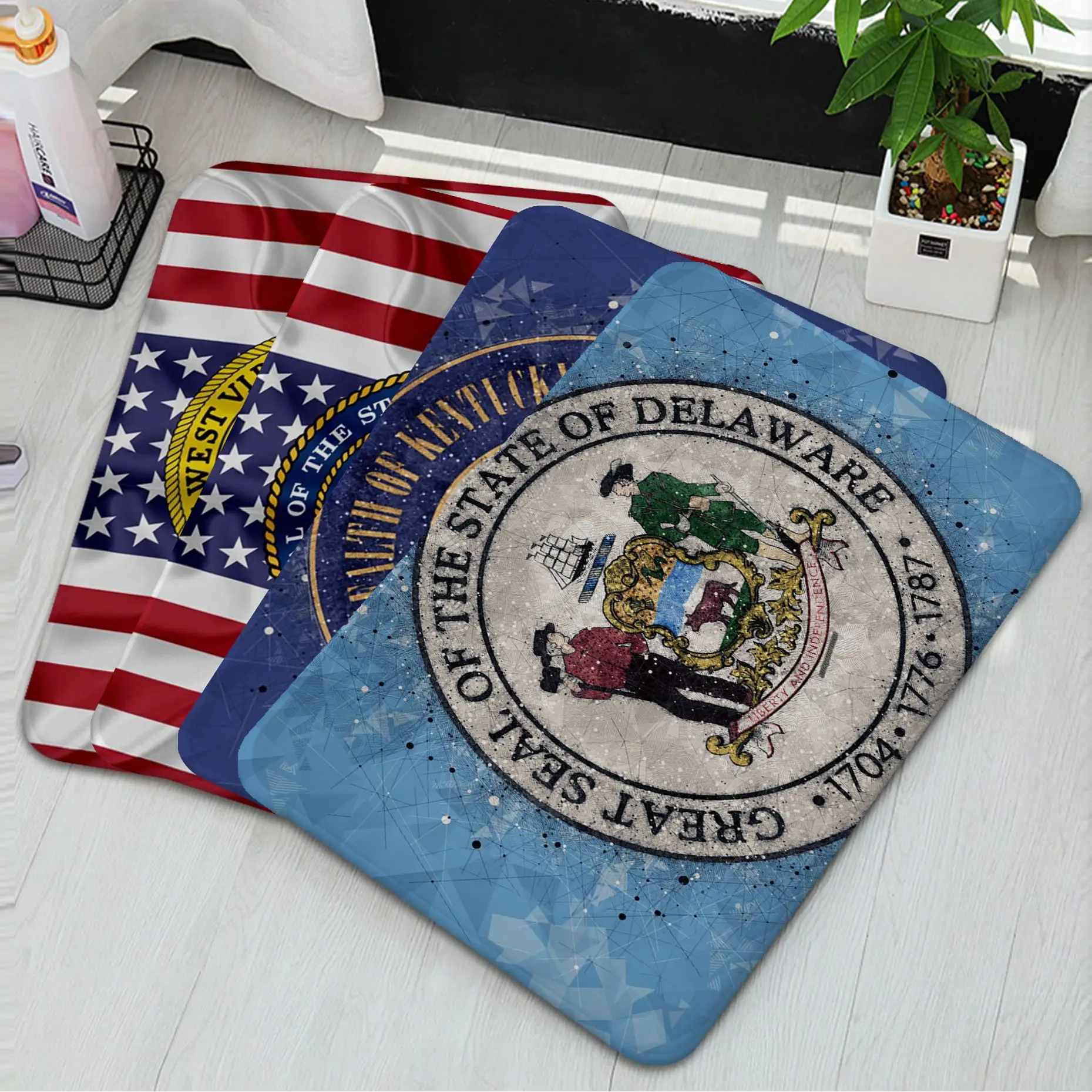 

Seal Of The President Of The United States Door Mat Washable Non-Slip Living Room Sofa Chairs Area Mat Kitchen Welcome Rug