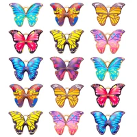 10pcs 1521mm butterfly enamel charms necklace ring couple gift bracelet party earrings diy charm for jewelry making accessories