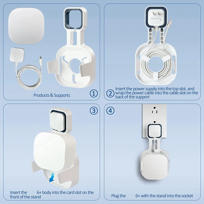 Настенный кронштейн для маршрутизатора Eero 6+ с двухдиапазонной сеткой Wi-Fi прочный