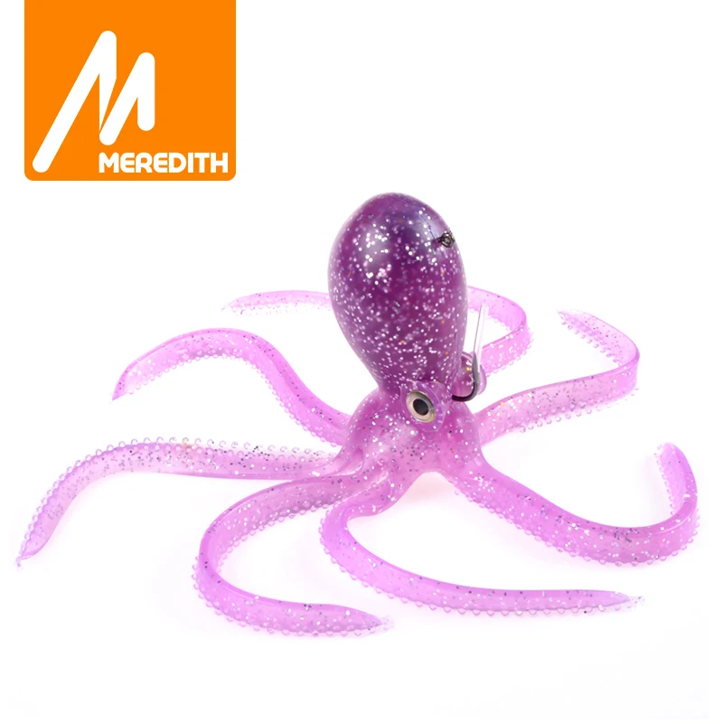 

MEREDITH Fishing lure 180g 20cm long tail Built-in counterweight soft lure Octopus fishing lures