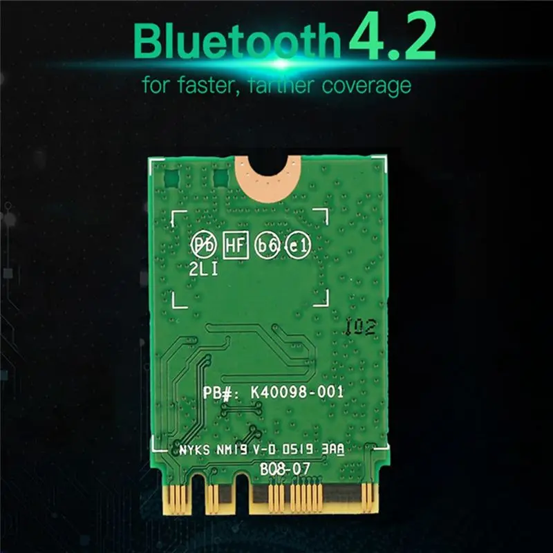 A01E-8260 8260NGW Wi-Fi-карта + 2 антенны, 867 Мбитс, Bluetooth 4.2, NGFF M.2 Wi-Fi для AC 8260 (art.: 3920da4eeb91e) - 3920da4eeb91e