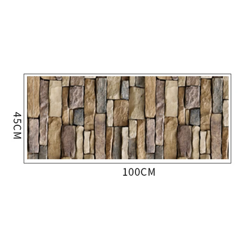 

Домашний декор, 3D наклейки на стену из камня и кирпича, реалистичный кирпич, ПВХ Самоклеящиеся наклейки для гостиной, спальни, декоративные ...