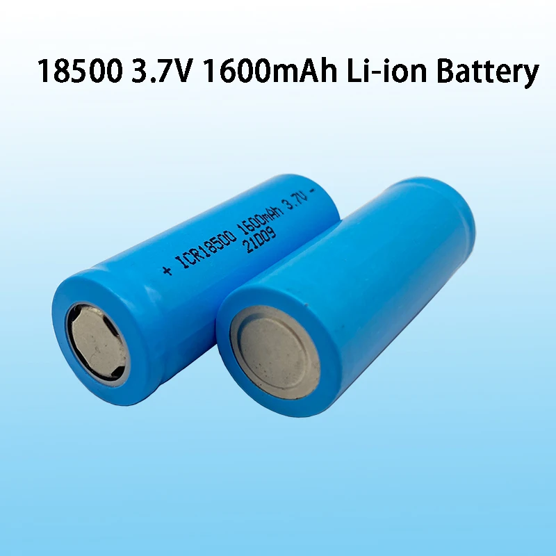 

18500 battery 3.7V 1600mAh rechargeable lithium ion battery,3.7V For strong light flashlight anti-light special lithium battery