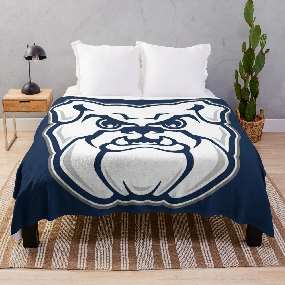 

Плюшевое одеяло с логотипом бульдога