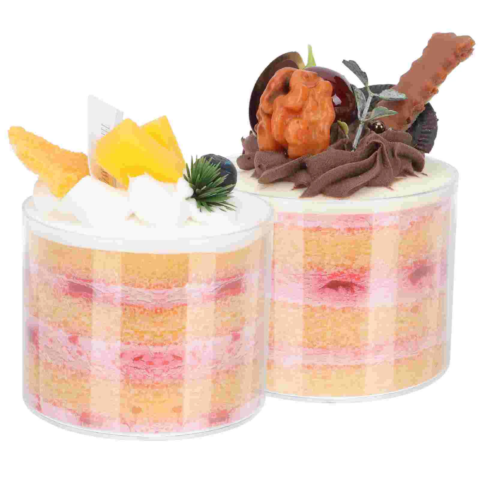 

Cake Fake Artificial Simulation Cupcake Display Faux Birthday Realistic Desserts Prop Cupcakes Fruit Replica Simulated Model