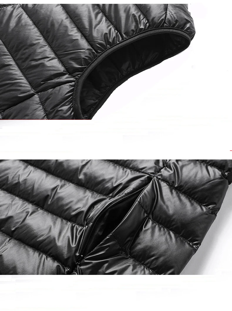 Meilly Gecko 2022 Trend Autumn And Winter Stand Collar Thin Keep Warm Cold Protection Male White Duck Down Down Jacket