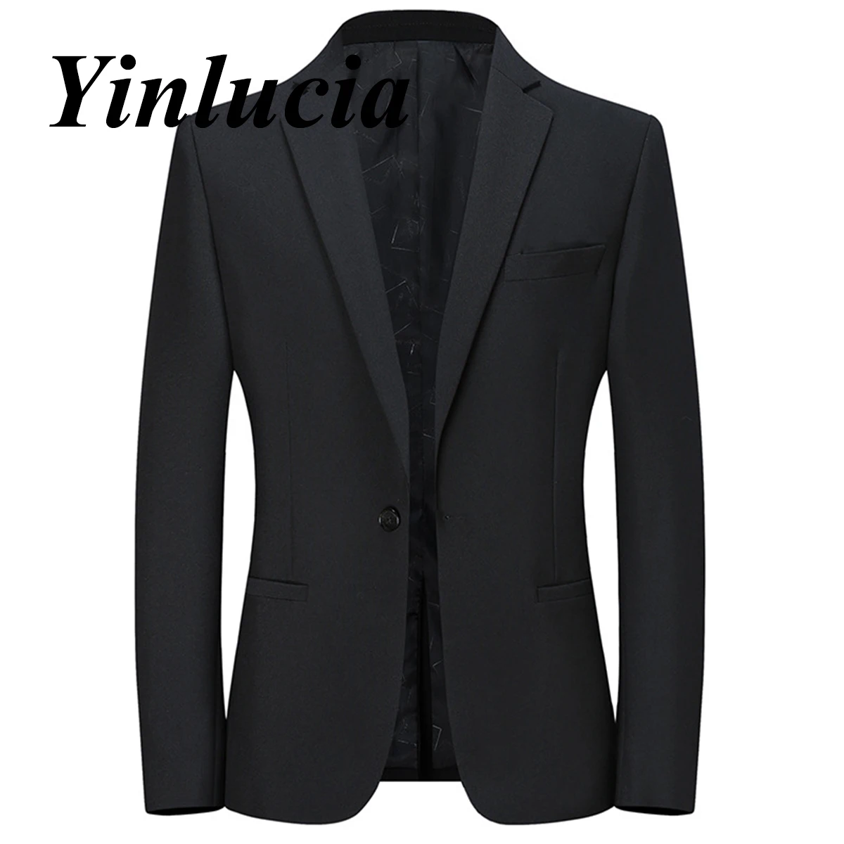 

Blazers Fashion Black Suit Jacket Blazer Men Exquisitely Latest Coat Office Business Classic British Solid Color Casual Wedding