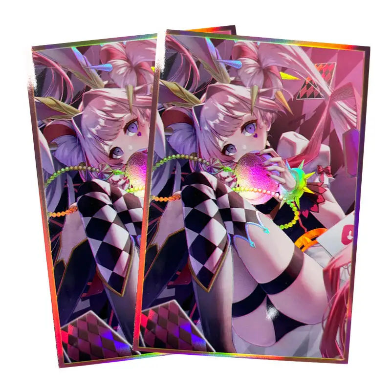 Фото 50 шт./набор Yu-Gi-Oh! Защитный чехол для карт Kisara Cyber Dragon Yummy YGO, 63x90 мм, для коллекционных карт аниме-игр, подарок №5