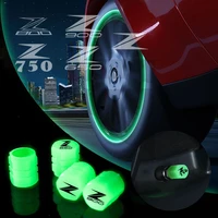 4pcs motorcycle luminous tire valve air port stem cover cap accessories for kawasaki z z650 z750 z800 z900 z1000 lettering logo