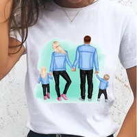 women t shirts female watercolor 90s style family mom mother t tee cartoon clothes fashion lady casual shirt graphic tshirt top
